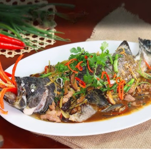 Cá Tai Tượng Hấp Nước Tương